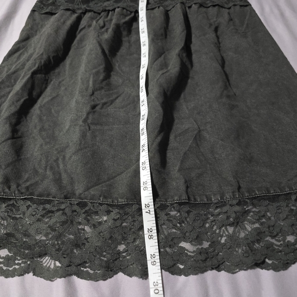 Free People Distressed Grey/Green Lace Inset Sleeveless Dress w/Buttons, Size S - Picture 11 of 11